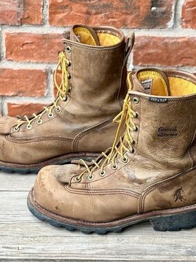 Chippewa 73101 Leather Steel Toe Logger Waterproof Safety Work Boots Sz 12M